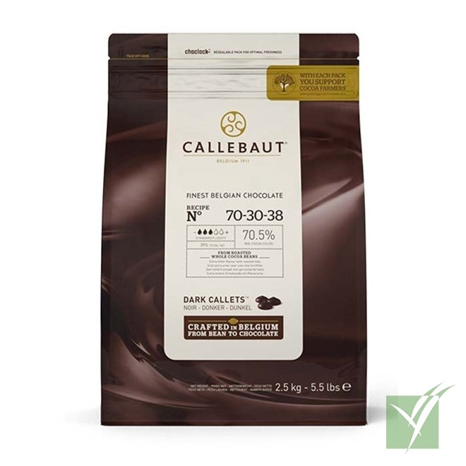Chocolate Negro Callebaut 70-30-38 70,5% Cacao | Bolsa 2,5 kg