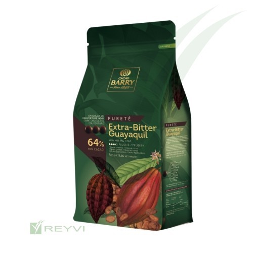 Extra-Bitter Guayaquil 64% 5 kg Cacao Barry | Cobertura chocolate negro
