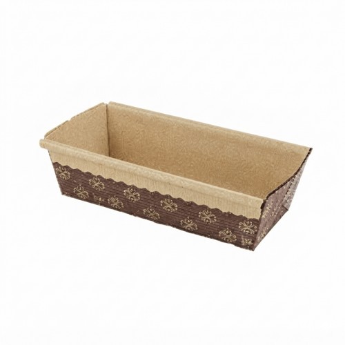 Molde cartoncillo ondulado para bica 13,5x19,3x3,5 cm. Desechable | 800 ud