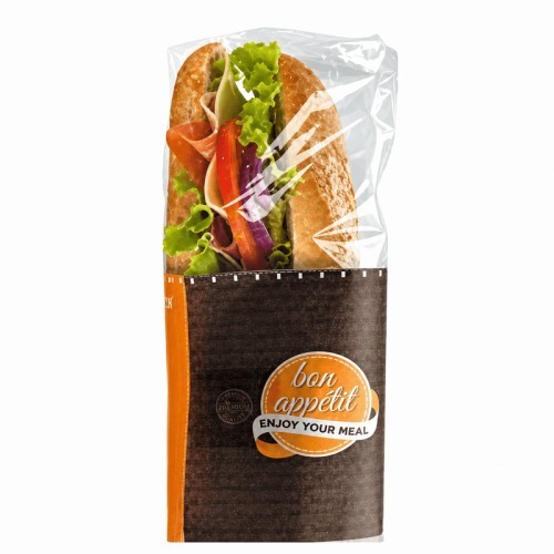 Bolsa bocadillo kraft ecológico 33x8,5 cm | Caja 500 ud