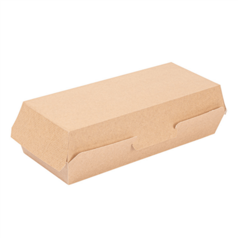 CAJA PANINI NATURAL THEPACK 26,5x12,2x7 CM P/50U