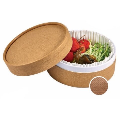 CAJA COCCION LUX D 9,9xH5,5CM KRAFT YUTE 200ML C/280UD