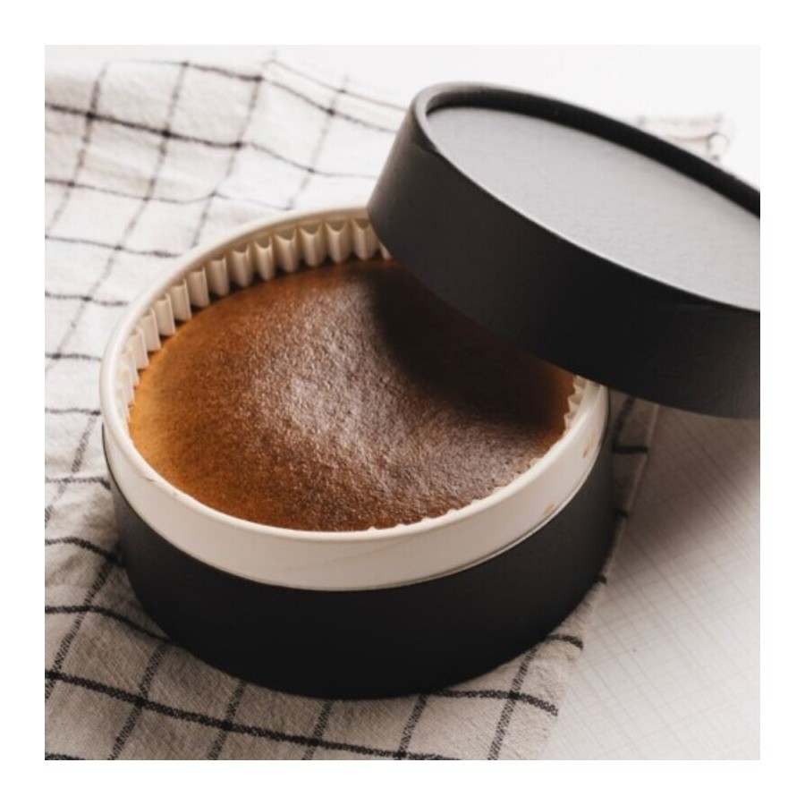 Caja Cocción LUX 700 ml acabado Negro Cuero abierta | Caja 100 Uds
