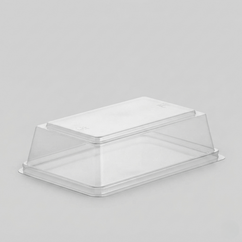 Tapa Alta PET Transparente para Envases de Postres | Poloplast