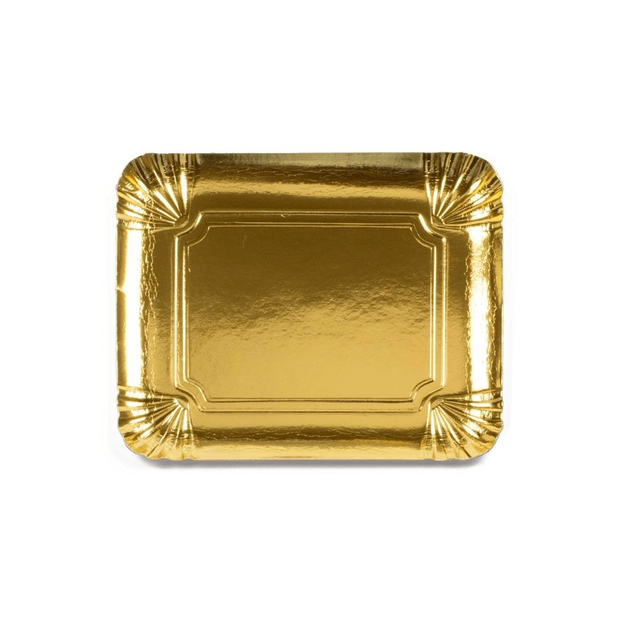BANDEJA DORADA  6 18x24 PQTE 100 UD