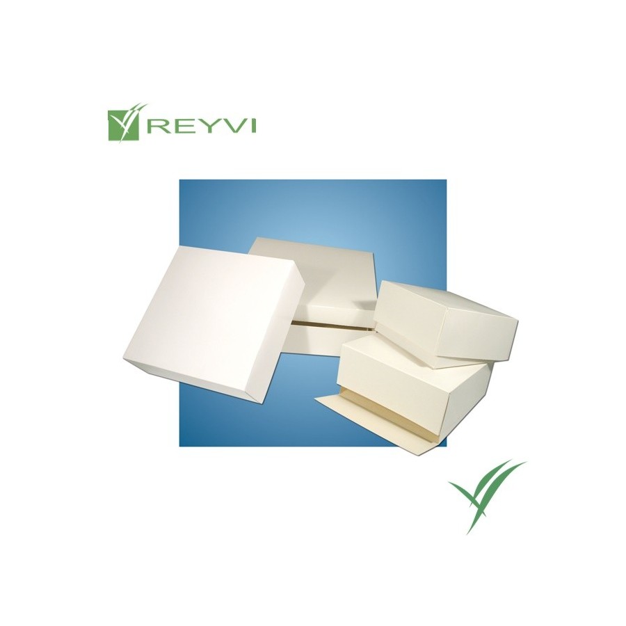 Caja cuadrada blanca 29x29x10 cm | Paquete 50 uds

