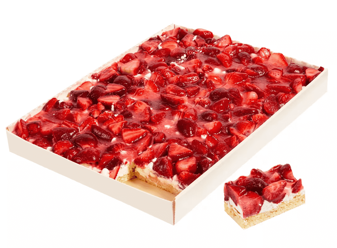 PLANCHA CAKE FRESAS NATURALES 2,88 KG VAN C/3 UD