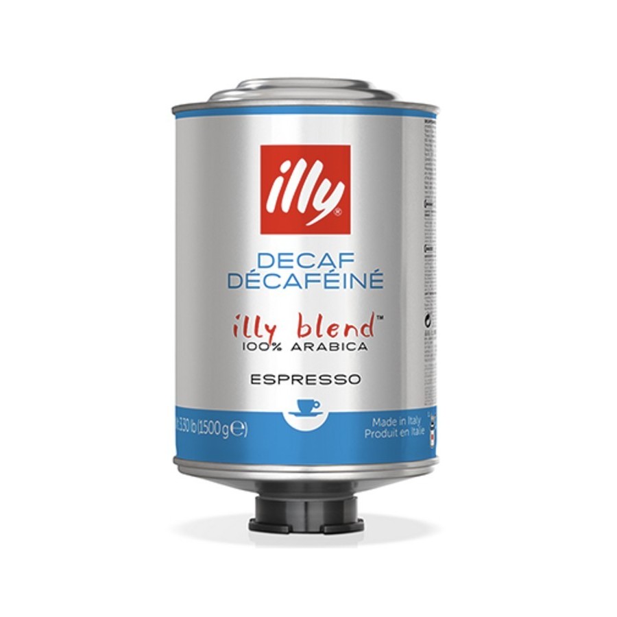 Tolva - café en grano descafeinado illy 1,5 kg
