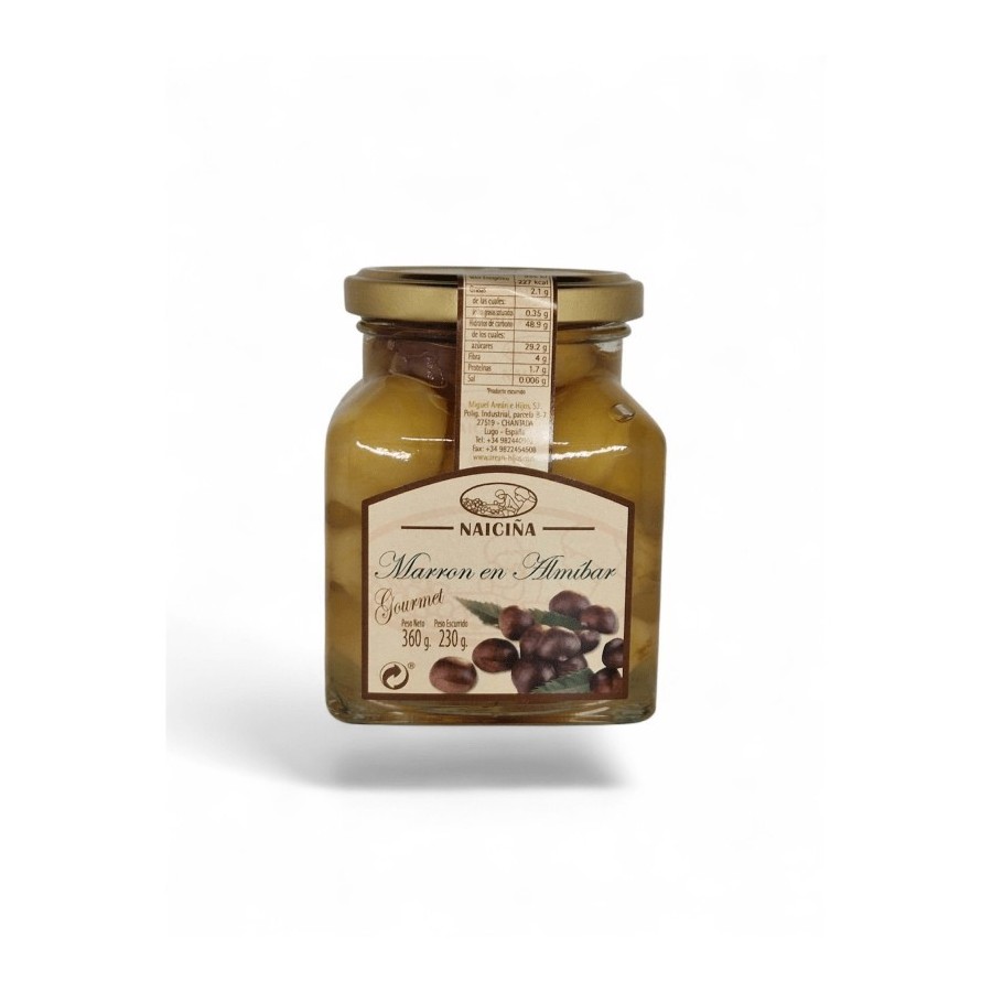 Tarro castañas en almíbar Gourmet Naiciña 240 g