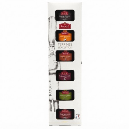 Paquete surtido terrinas de pato Rougié 6 x 65 g