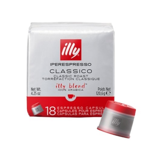 Paquete cápsulas illy Iperespresso Classico 18 uds.